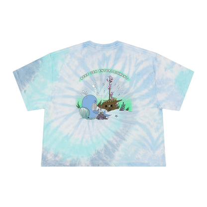 Deep Sea Entertainment Tie-Dye Crop Tee