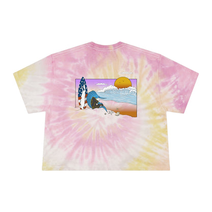 No Caption Needed Tie-Dye Crop Tee