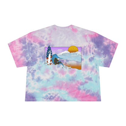 No Caption Needed Tie-Dye Crop Tee