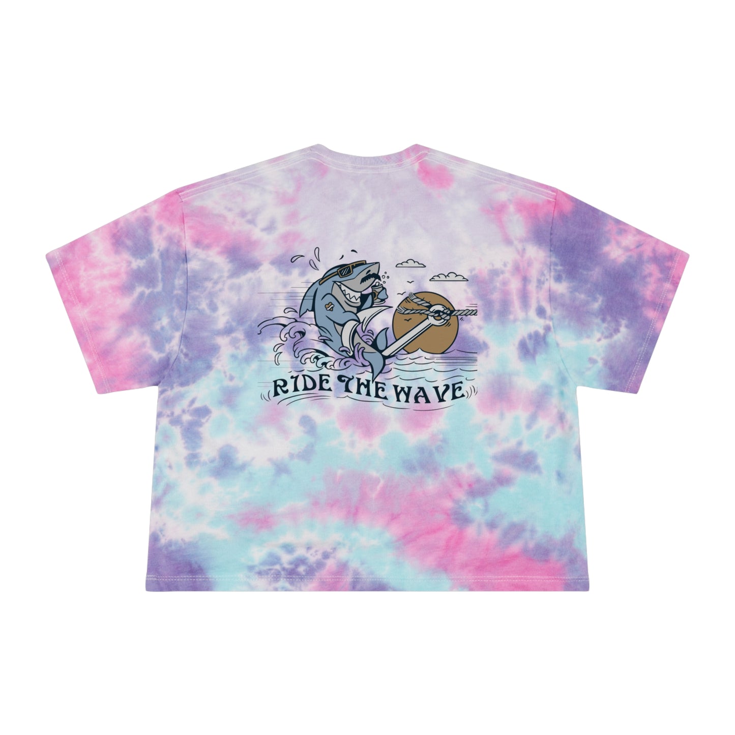 Ride the Wave Tie-Dye Crop Tee