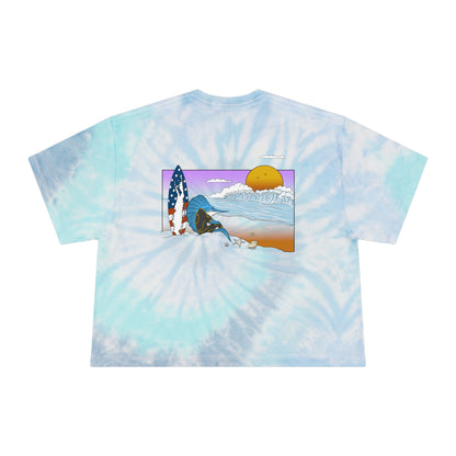 No Caption Needed Tie-Dye Crop Tee