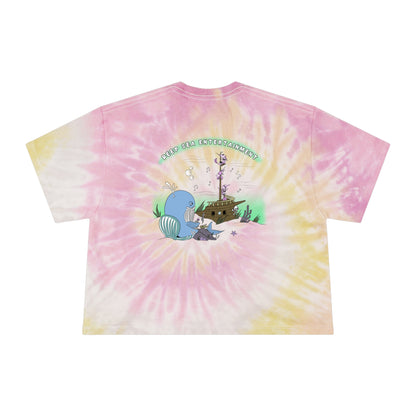 Deep Sea Entertainment Tie-Dye Crop Tee